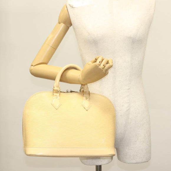 LOUIS VUITTON Epi Alma Hand Bag Vanilla M5214A LV Auth 139075
