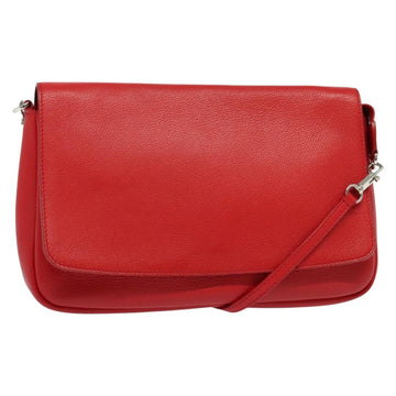 LOUIS VUITTON Parnasea Esan Ciel Shoulder Bag Leather Red M94448 LV Auth 139078