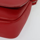 LOUIS VUITTON Parnasea Esan Ciel Shoulder Bag Leather Red M94448 LV Auth 139078-11