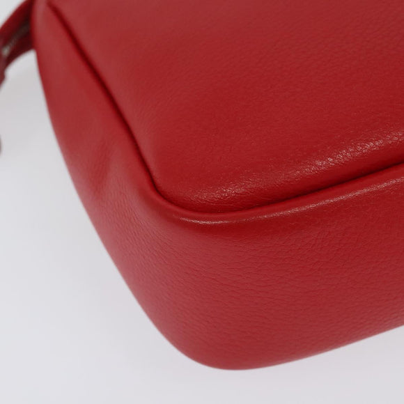 LOUIS VUITTON Parnasea Esan Ciel Shoulder Bag Leather Red M94448 LV Auth 139078