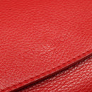 LOUIS VUITTON Parnasea Esan Ciel Shoulder Bag Leather Red M94448 LV Auth 139078-14