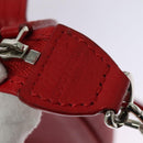 LOUIS VUITTON Parnasea Esan Ciel Shoulder Bag Leather Red M94448 LV Auth 139078-16