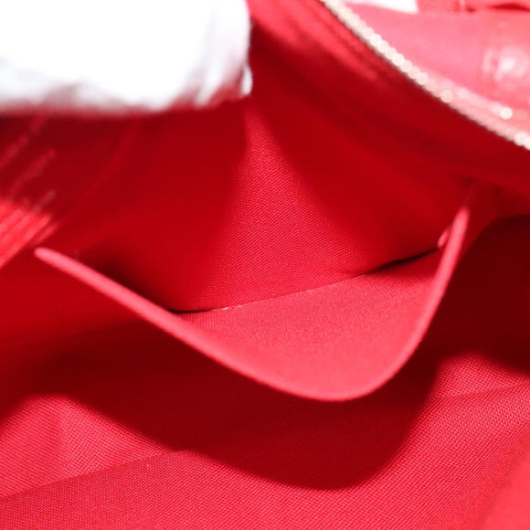 LOUIS VUITTON Parnasea Esan Ciel Shoulder Bag Leather Red M94448 LV Auth 139078