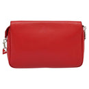 LOUIS VUITTON Parnasea Esan Ciel Shoulder Bag Leather Red M94448 LV Auth 139078-3