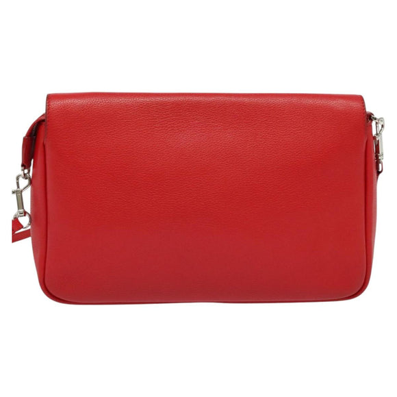 LOUIS VUITTON Parnasea Esan Ciel Shoulder Bag Leather Red M94448 LV Auth 139078