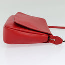 LOUIS VUITTON Parnasea Esan Ciel Shoulder Bag Leather Red M94448 LV Auth 139078-5