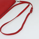 LOUIS VUITTON Parnasea Esan Ciel Shoulder Bag Leather Red M94448 LV Auth 139078-7