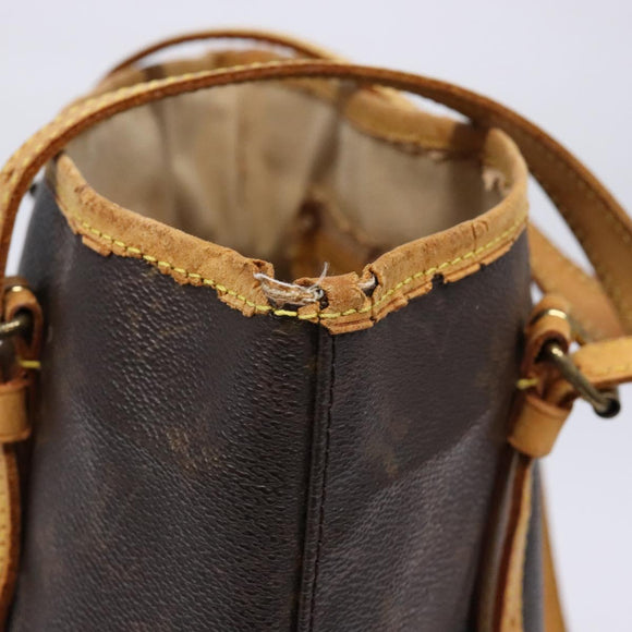 LOUIS VUITTON Monogram Bucket GM Shoulder Bag M42236 LV Auth 139086