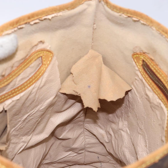 LOUIS VUITTON Monogram Bucket GM Shoulder Bag M42236 LV Auth 139086