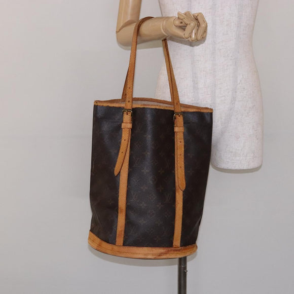 LOUIS VUITTON Monogram Bucket GM Shoulder Bag M42236 LV Auth 139086