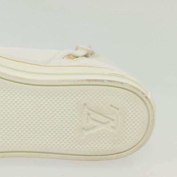 LOUIS VUITTON Stellar Tyne High Top Sneakers Leather White LV Auth 139090