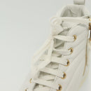 LOUIS VUITTON Stellar Tyne High Top Sneakers Leather White LV Auth 139090-14