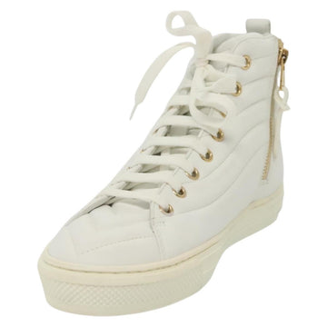 LOUIS VUITTON Stellar Tyne High Top Sneakers Leather White LV Auth 139090 - 0
