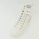 LOUIS VUITTON Stellar Tyne High Top Sneakers Leather White LV Auth 139090-25