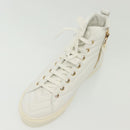 LOUIS VUITTON Stellar Tyne High Top Sneakers Leather White LV Auth 139090-6