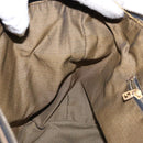 FENDI Zucca Canvas Vanity Pouch Black Brown Auth 139093-21