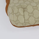 GUCCI GG Plus Supreme Shoulder Bag PVC Beige Gold Auth 139096-12