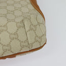 GUCCI GG Plus Supreme Shoulder Bag PVC Beige Gold Auth 139096-13