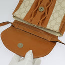 GUCCI GG Plus Supreme Shoulder Bag PVC Beige Gold Auth 139096-15