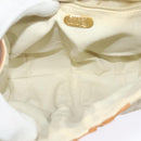 GUCCI GG Plus Supreme Shoulder Bag PVC Beige Gold Auth 139096-17