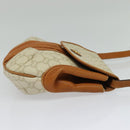 GUCCI GG Plus Supreme Shoulder Bag PVC Beige Gold Auth 139096-5