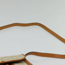 GUCCI GG Plus Supreme Shoulder Bag PVC Beige Gold Auth 139096-8