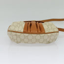 GUCCI GG Plus Supreme Shoulder Bag PVC Beige Gold Auth 139096-9