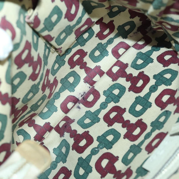 GUCCI GG Canvas Web Sherry Line Bag Leather 2Set Beige Black Auth 139097