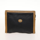 GUCCI GG Canvas Web Sherry Line Bag Leather 2Set Beige Black Auth 139097-11