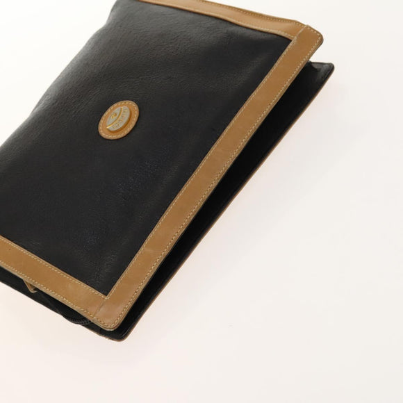 GUCCI GG Canvas Web Sherry Line Bag Leather 2Set Beige Black Auth 139097