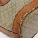 CELINE Macadam Canvas Tote Bag Beige Gold Auth 139102-14