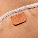 CELINE Macadam Canvas Tote Bag Beige Gold Auth 139102-18