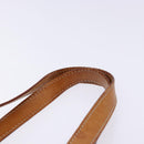 CELINE Macadam Canvas Tote Bag Beige Gold Auth 139102-8