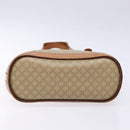 CELINE Macadam Canvas Tote Bag Beige Gold Auth 139102-5