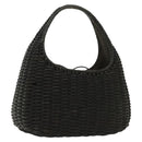 Salvatore Ferragamo Hand Bag Raffia Brown Auth 139103-1