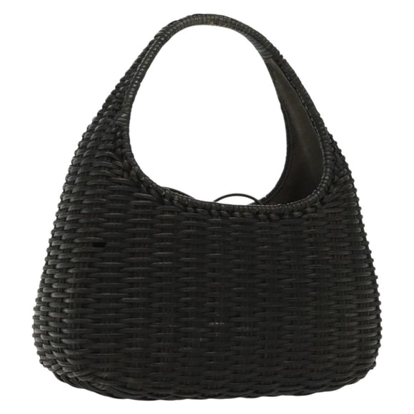 Salvatore Ferragamo Hand Bag Raffia Brown Auth 139103