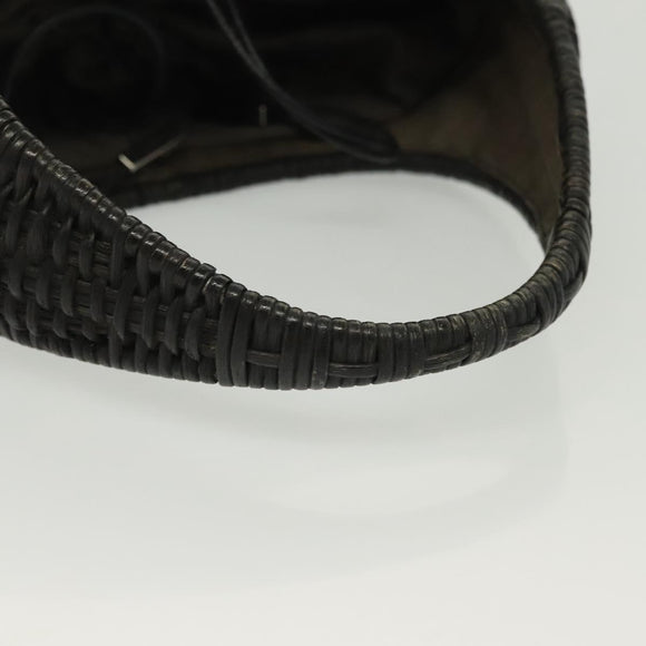 Salvatore Ferragamo Handtas Raffia Bruin Auth 139103