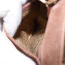 GUCCI Bamboo Hand Bag Suede 2way Brown Gold 000 123 0316 Auth 139104-22