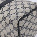 GUCCI GG Supreme Sherry Line Hand Bag PVC Navy Gold Red 58 02 007 Auth 139106-12