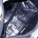 GUCCI GG Supreme Sherry Line Hand Bag PVC Navy Gold Red 58 02 007 Auth 139106-18