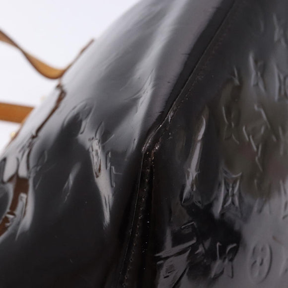 LOUIS VUITTON Monogram Vernis Bellevue PM Hand Bag Amarante M93585 Auth 139107