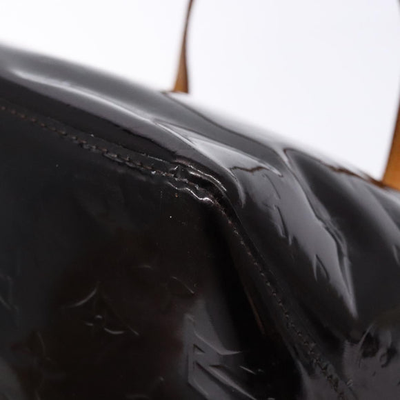 LOUIS VUITTON Monogram Vernis Bellevue PM Hand Bag Amarante M93585 Auth 139107