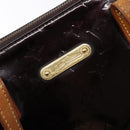 LOUIS VUITTON Monogram Vernis Bellevue PM Hand Bag Amarante M93585 Auth 139107-17