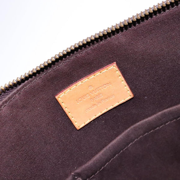 LOUIS VUITTON Monogram Vernis Bellevue PM Hand Bag Amarante M93585 Auth 139107