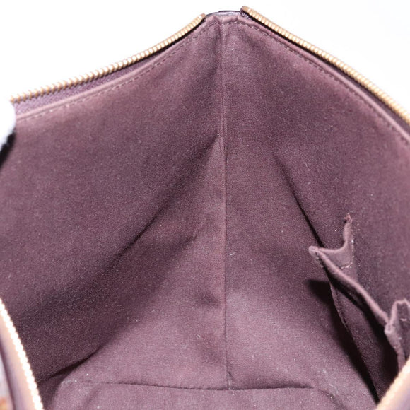 LOUIS VUITTON Monogram Vernis Bellevue PM Hand Bag Amarante M93585 Auth 139107