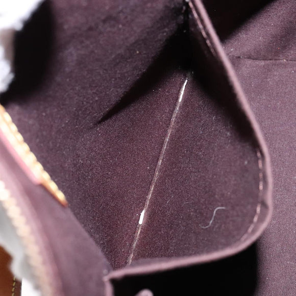 LOUIS VUITTON Monogram Vernis Bellevue PM Hand Bag Amarante M93585 Auth 139107