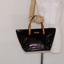 LOUIS VUITTON Monogram Vernis Bellevue PM Hand Bag Amarante M93585 Auth 139107-22