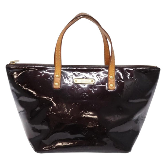 LOUIS VUITTON Monogram Vernis Bellevue PM Hand Bag Amarante M93585 Auth 139107
