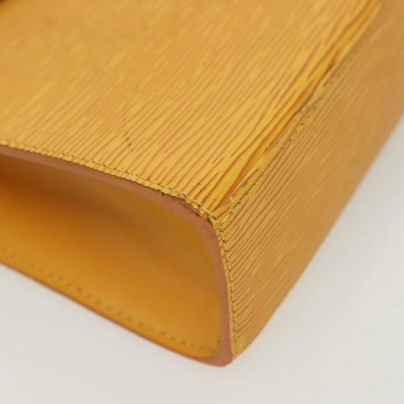 LOUIS VUITTON Epi Malesherbes Hand Bag Tassili Yellow Jonne M52379 Auth 139109
