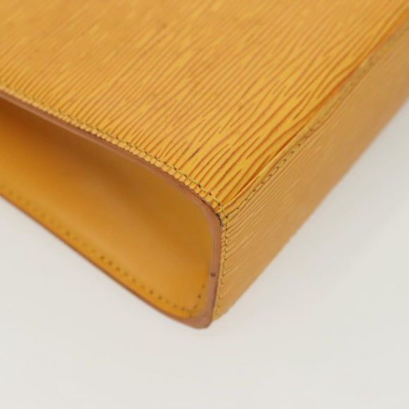 LOUIS VUITTON Epi Malesherbes Hand Bag Tassili Yellow Jonne M52379 Auth 139109